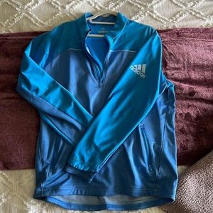 Adidas extra large blue half zip